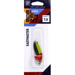 Блешня на хижака, коливна, ZEOX Kastmaster, вага 7г, колір Silver-Gold